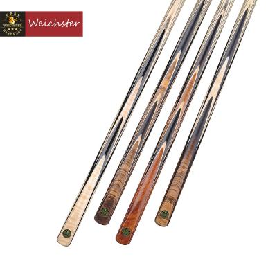 China High Quality Handmade Ebony Custom Snooker Cue Stick K Model From African 16 Splice Weichster for sale