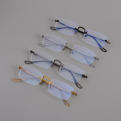 China For Reading Glass Factory Spot Supply Quality Designed Unisex Reading Studying Titanium Square Glasses for sale