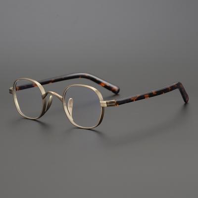 China For reading glass Shenzhen factory stock glasses can be changed from small frame brand to exquisite pure titanium flat frame glass optical glasses for sale