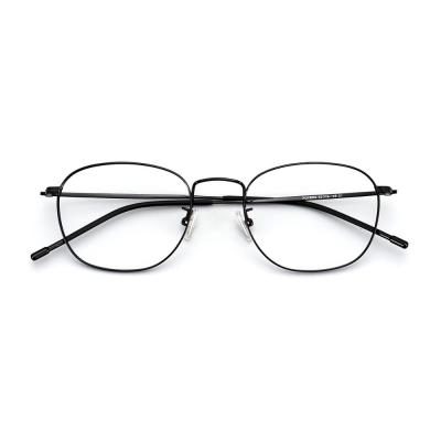 China Reading Glass Business Anti-Blue-Ray Unisex Reading Glasses Ultra Light Stainless Steel Metal Glass Frame for sale