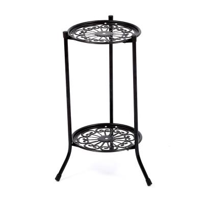 China 2022 minimalist new style metal shelf display rack wrought iron flower rack flower shelf for sale