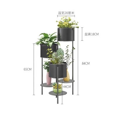 China Indoor and outdoor garden flower stand minimalist flower stand folding metal wrought iron plant stand for sale