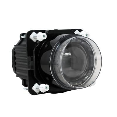 China Tuff High Low Beam + Position Light Newest 45W Pitched 90 Mm Round 3.5 Inch Bus High Beam Low Beam LED Headlight Tractors for sale