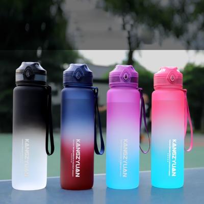 China Hot Selling Sustainable Water Bottle 1000ml Bpa Free Tritan Travel Plastic Water Bottles for sale