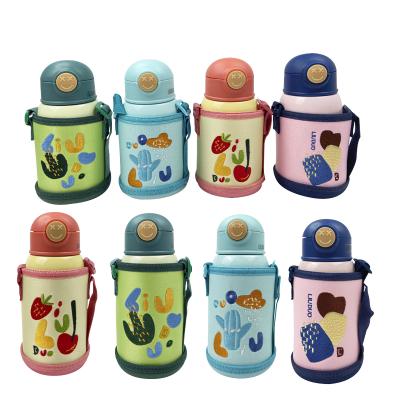 China Most Popular Luxury Cartoon Stainless Steel Double Wall PORTABLE Vacuum Insulated Kids Portable Water Bottle for sale