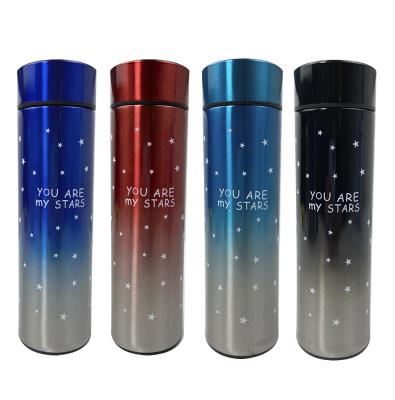 China Wholesale Viable 304 Stainless Steel Double Wall Vacuum Flask Led Temperature Display Smart Thermo Water Bottle For Fahrenheit for sale