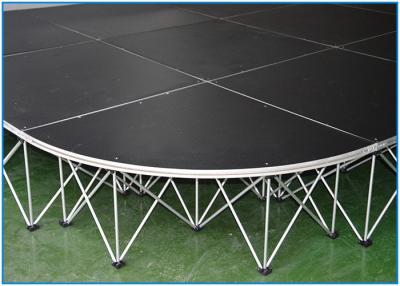 중국 Concert Mobile Portable 60cm Modular Stage Platform With Folding Riser 판매용