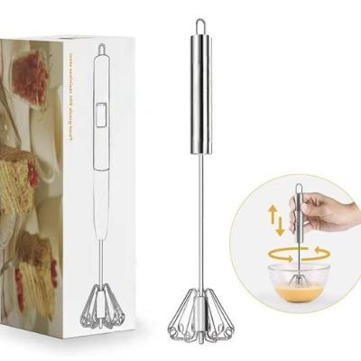 China Stainless steel semi-automatic egg beater，multifunctional cooking tool for sale