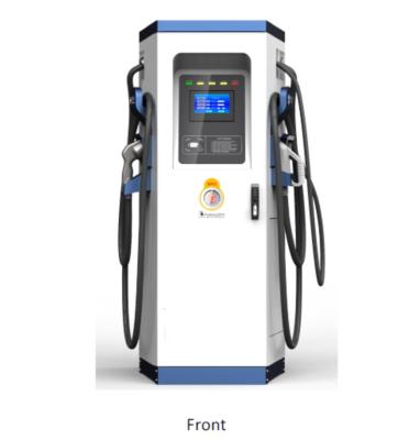 China 45KW AC&DC public fast charging stations with Chademo, CCS and type - 2 connector and OCPP, RFID for sale