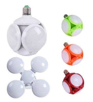 China Hotel 5 Leaf Led Football Foldable Shape Led Bulb High Brightness UFO LED Lamp for sale