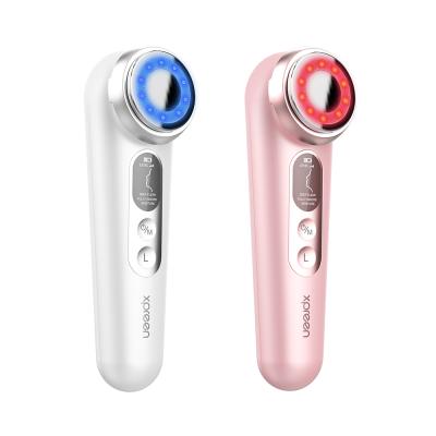 China 2021 Face Lift Skin Rejuvenation Massage Face Lift Machine Red Light Therapy Device Led EMS Face Tightening Device for sale