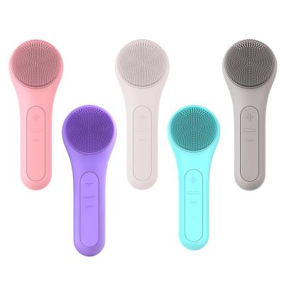 China Long Rechargeable Waterproof Facial Cleansing Brush DEEP CLEANING Facial Cleansing Brush for sale