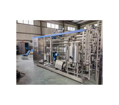 China Manufacturing Plant Tubular Sterilizer for Particles Beverage Processing Line 2500 KG for sale