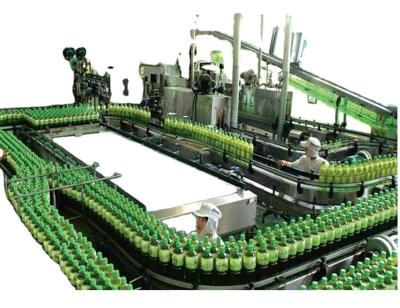 China Electric Driven Full Automatic 6000B/H Herbal Tea Drinks Production Line with Bottles Package for sale