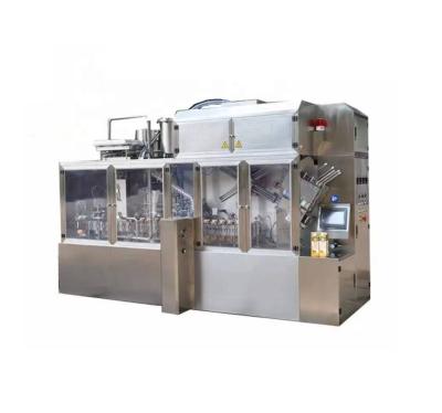 China Aseptic Gable Top Carton Filling Machine voor het vullen van materiaal melk sap drank Te koop