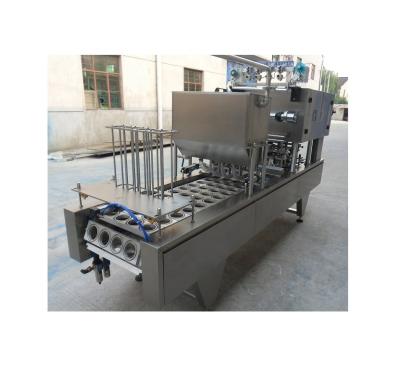 China Max. Air Consumption 0.5m3/min Ice Cream Yogurt Pudding Cup Filling Sealing Machine for sale