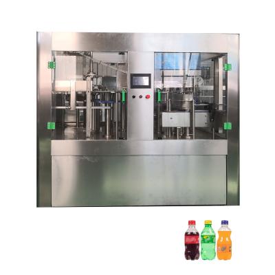 China Isobaric Rinsing Filling And Capping Machine For Filling PET Bottled Carbonated Beverage 3-in-1 Unit 10000 bph Te koop