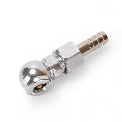 China Brass Auto Parts Brass Tire Inflation Chuck Air Pump Thread Nozzle Adapter for sale