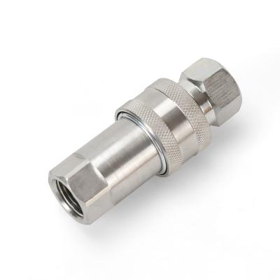 China On/off hydraulic quick connection H501 screw to connect 304 stainless steel material wing-nut thread 1/4