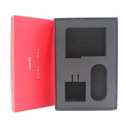 China Luxury New Custom Wholesale Recyclable Paper+ Gray Board + EVA Tray Coated Accessories Digital Gift Box for sale