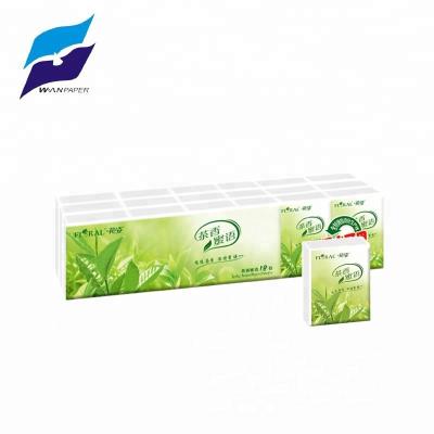 China Pocket Tissue 18 Bags Flower Tea Leaf Style Pocket Package Tissues With Wet Water Use for sale