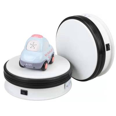 China Eco-friendly Product Display Stand Photography 360 Degree Rotating Diameter 15cm Electric Turntable Turntable For Product Display for sale