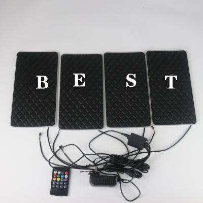 China 3pcs High Brightness Car Floor Mat Atmosphere Mat Roll Led Lamp for sale