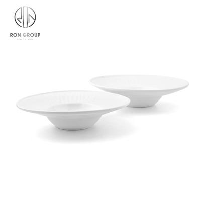 China Modern simple restaurant bowl buffet ceramic wedding Lotus Hat Shape Bowl Dinner viable bomb for sale