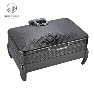 China Hotel Buffet Food Equipment Hot Selling Commercial Food Warmers Shake Gold Hydraulic Chafing Dish Luxury Food Warmers For Restaurant for sale