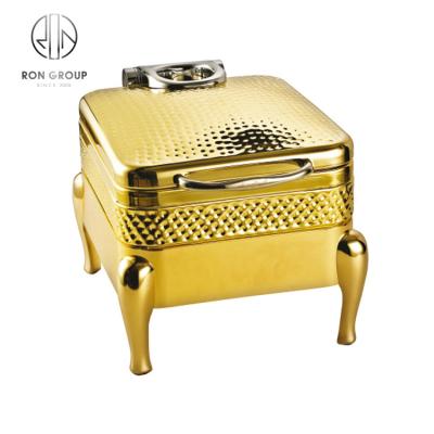 China Hotel Buffet Food Equipment Hotel Restaurant Food Warmers Shake Ribbon Chafing Dish Set Luxury Food Warmers For Sale for sale