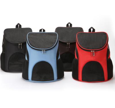 China Viable Travel Cat And Dog Breathable Pet Carrier Foldable Backpack for sale