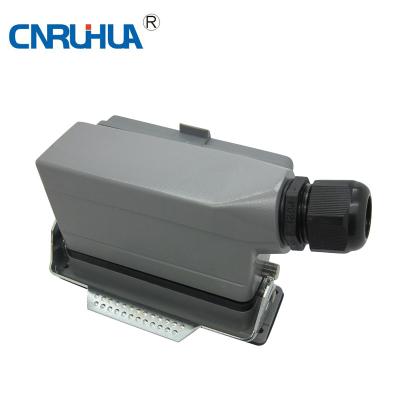 China Automotive Industrial 4pins 10pins 16pins 24pins 32pins 48pins 16A Waterproof Rectangular Heavy Duty Connector for sale