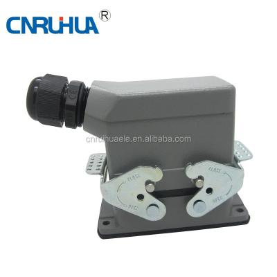 China 500V 16A Automotive Heavy Duty Aluminum Male And Female 10 Pin Wire Connector for sale