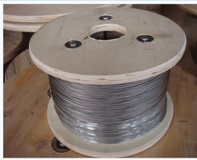 China Decorative Spring Stainless Steel Wire Rope Cable 1x7,7x7,1x19,6x36,7x19,1x37,7x37 for sale