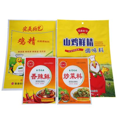 China Moisture Proof Seasoning Powder Flour Condiment Plastic Stand Up Pouch Soup Spice Packaging Bag With Window for sale