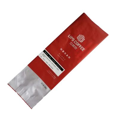 China Aseptic Custom Coffee Bean One Way Valve Folding Compound Packaging Bag for sale