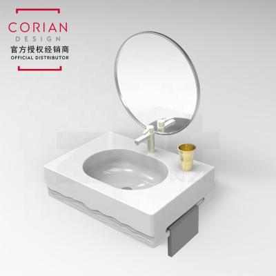 China Rustic in Stock Fast Delivery Quality Artificial Stone Wash Basin for sale