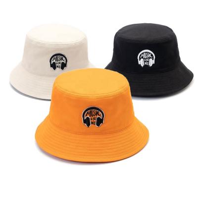 China Comfortable High Quality Unisex Multi Color Cotton Fabric Bucket Hat For Outdoor for sale