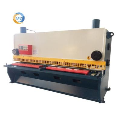 Cina Building Material Shops Hydraulic Swing Beam Guillotine 6x3200 Angel Style Shear Metal Sheet Plate Shear Machine in vendita