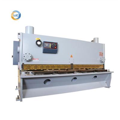 Cina Building material shops quality cutting carbon steel guillotine shear qc11y10x3200 hydraulic steel guillotine shear in vendita