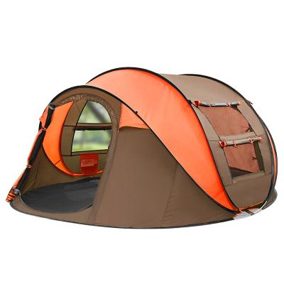 China Straight Tying Type Outdoor Self Launching Throw Tent Pop Up Tent Large Family Waterproof Camping Hike Tents for sale