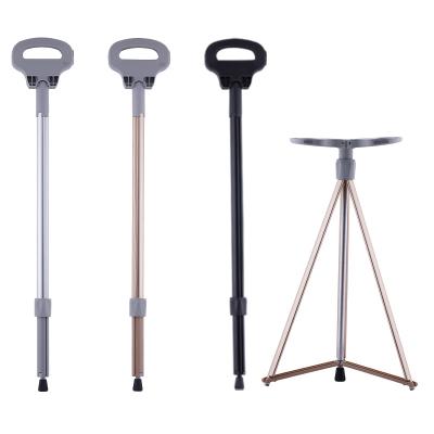 China New Adjustable Power Folding Mobile Crutches Folding Stick Canes Trekking Crutches Multifunctional Portable Vibration Massage for sale