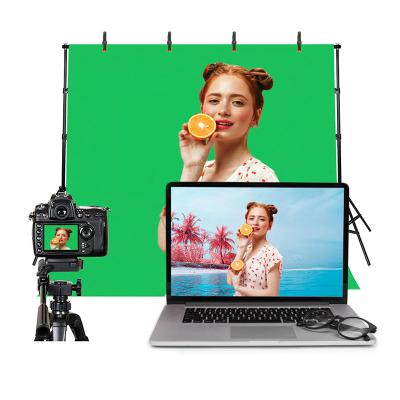 China Chromakey Studio Green Chroma Screen Muslin Backdrop Professional White Chromakey Backdrop Professional Photography Backdrop Cloth for sale