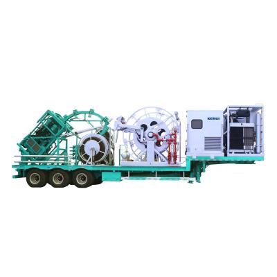 中国 KERUI 80K Coil Tubing Unit With 1.5in Coil Tube Oilfield  Trailer-mounted 1 year Warranty 販売のため