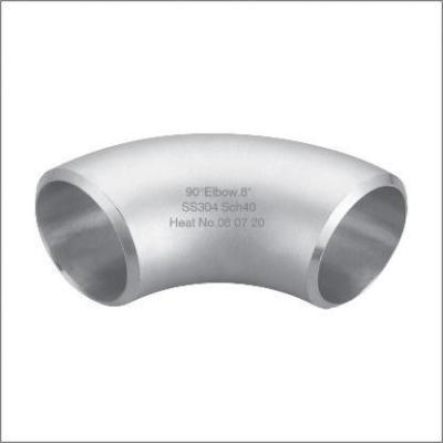 China 304 316L Sanitary Stainless Steel Pipe Fitting 90 Degree Welding Elbow zu verkaufen