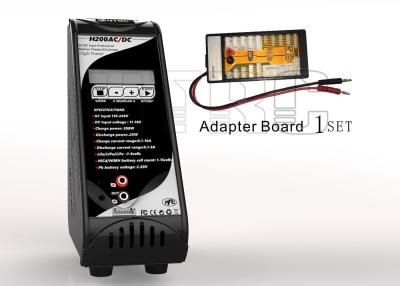 China Black 2S 3S 4S 5S 6S RC Lipo Battery Charger built in adapter , RC hobby battery charger for sale