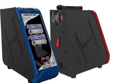 China Quick AC / DC 400 Watt  Blue DUO port RC battery balance charger for RC toys for sale