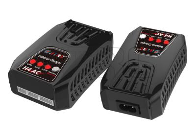 China Black  2A 20W LiPo / LiFe 2-4S RC battery Balance Charger with US UK AU EU plug for sale