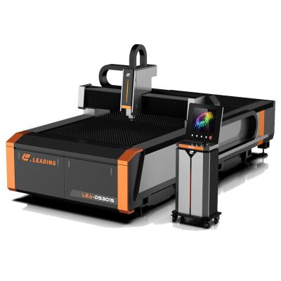 China Leading LEA-DS-3015 series 8000w water-cooled type single-table fiber laser cutting machines for metal plate 1-30mm for sale