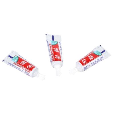 China Whitening Sensitive Teeth Toothpaste Custom Mini 3g Makers Bulk Travel Hotel Mint Toothpaste for sale